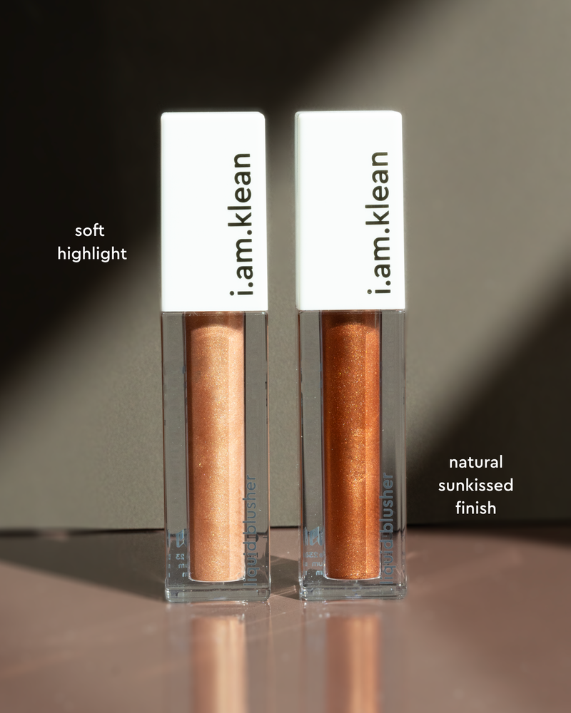 liquid bronzer and highlighter set