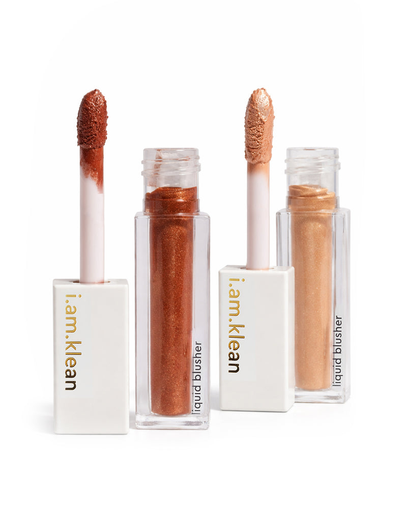 liquid bronzer and highlighter set